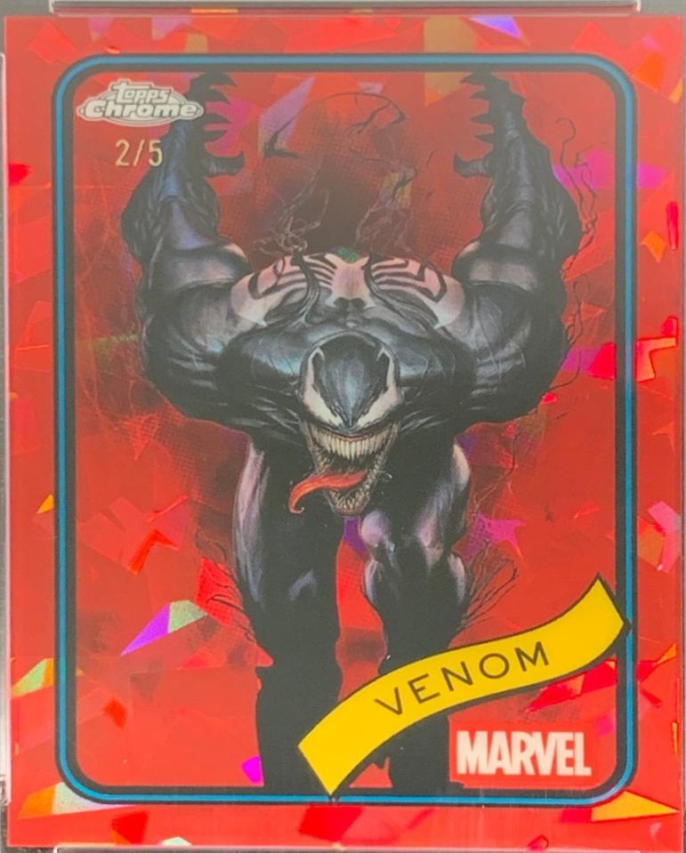 2025 Topps Chrome Venom [Red Sapphire] #149 card