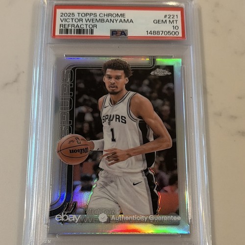 2025 Topps Chrome Victor Wembanyama [Refractor] #221 card