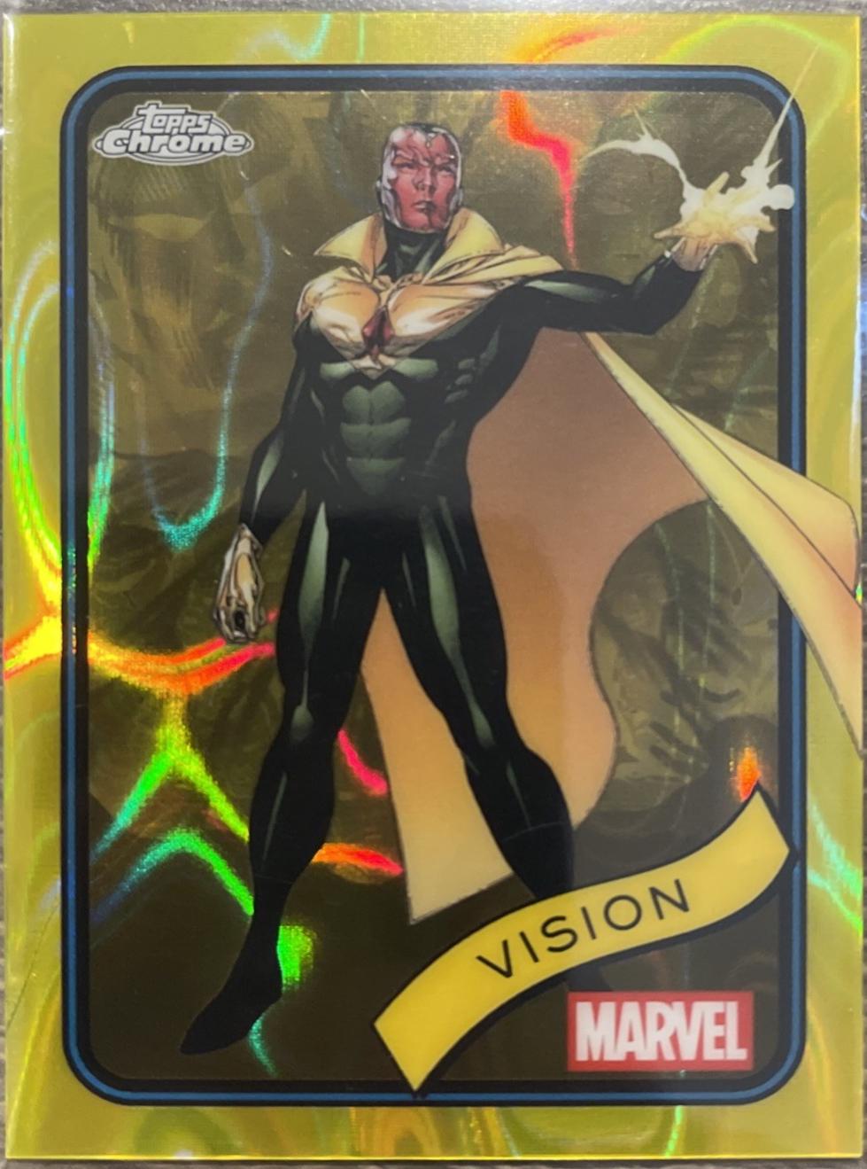 2025 Topps Chrome Vision [Yellow Lava] #139 card