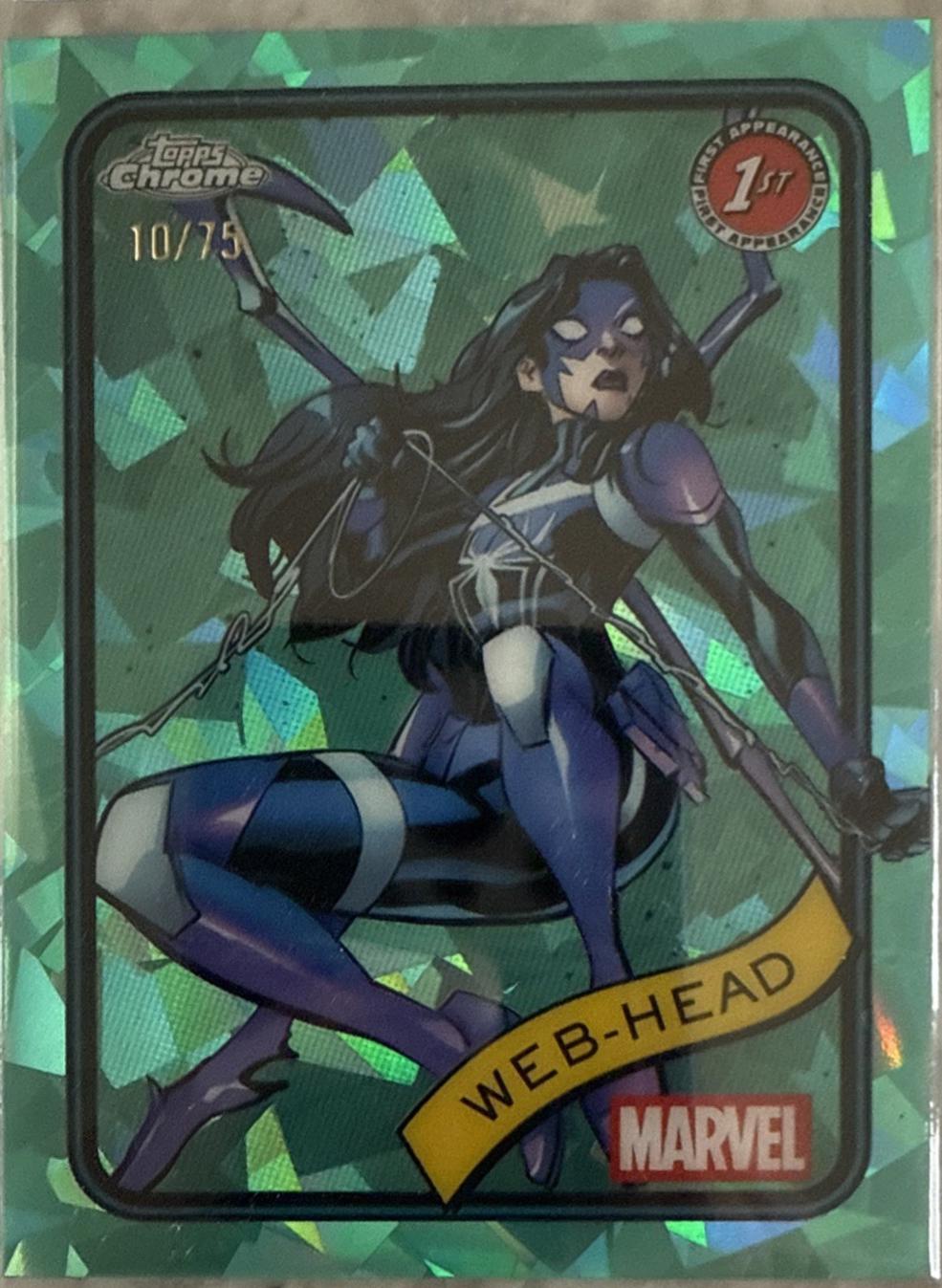 2025 Topps Chrome Web-Head [Aqua Sapphire] #32 card