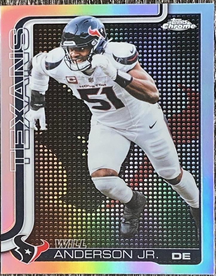 2025 Topps Chrome Will Anderson Jr. [Lightboard Logo Variation] #121 card
