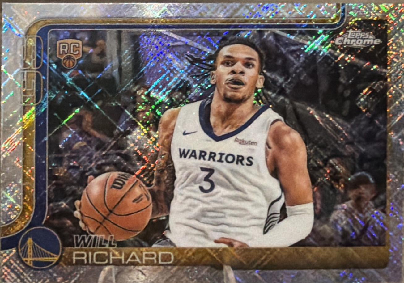 2025 Topps Chrome Will Richard [Skylight Refractor] #287 card