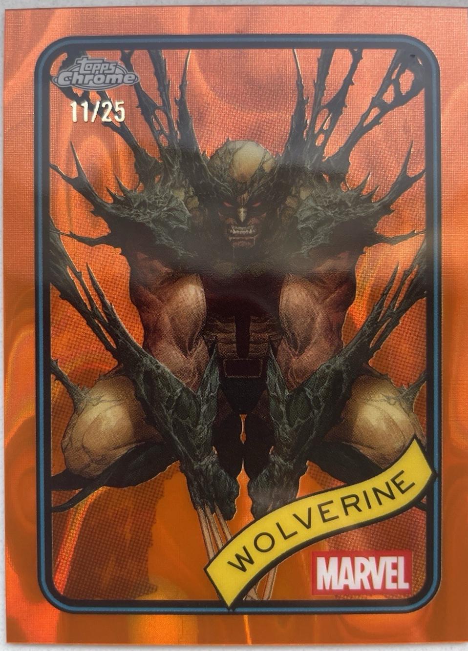 2025 Topps Chrome Wolverine [Orange Lava] #103 card