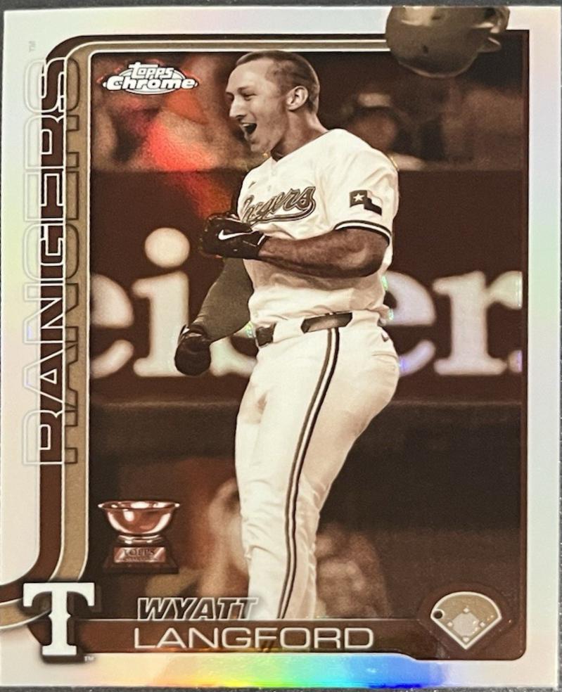 2025 Topps Chrome Wyatt Langford [Sepia] #68 card