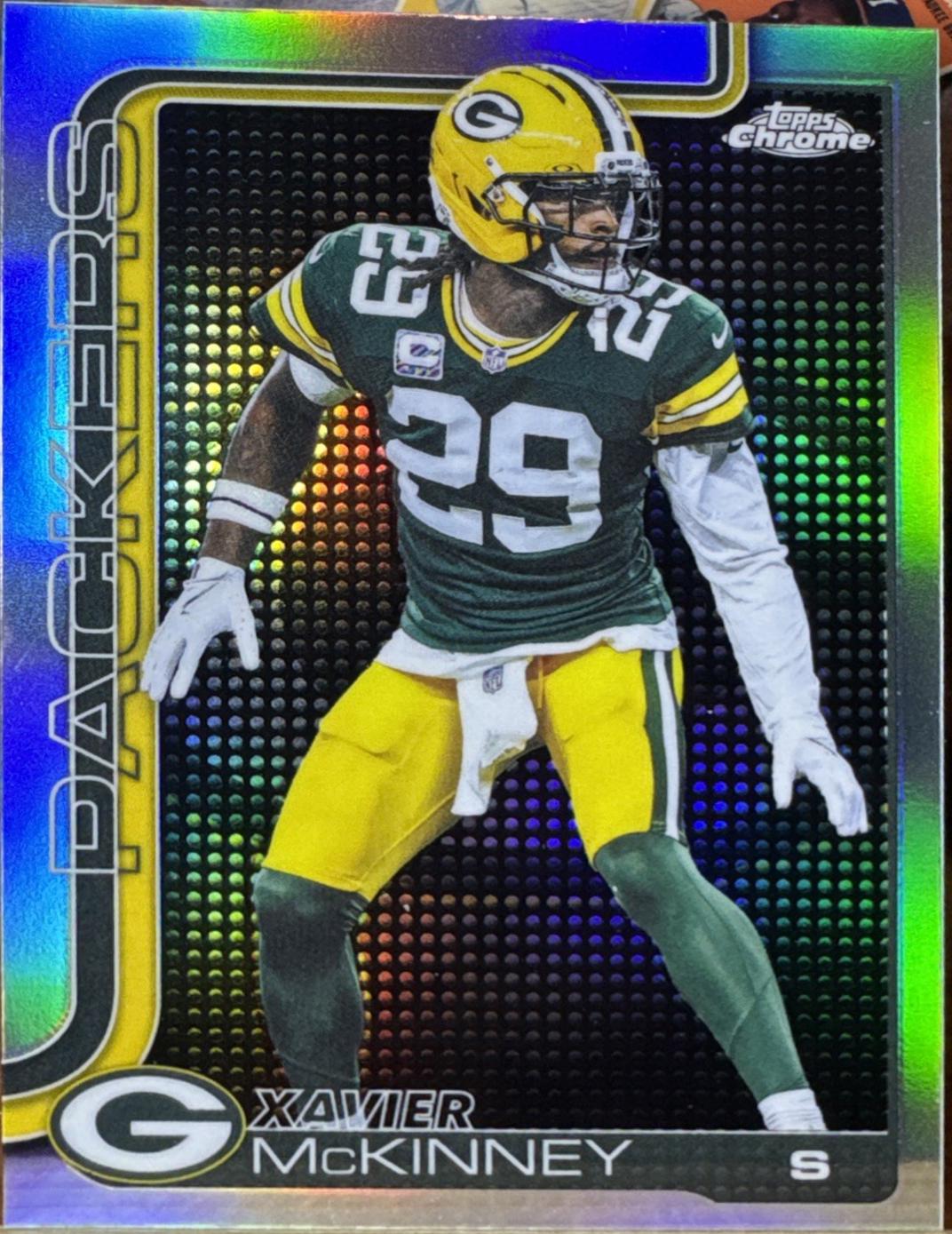 2025 Topps Chrome Xavier McKinney [X-Fractor Pink] #113 card