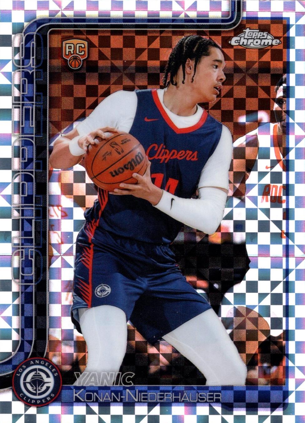2025 Topps Chrome Yanic Konan-Niederhauser [X-Fractor] #280 card