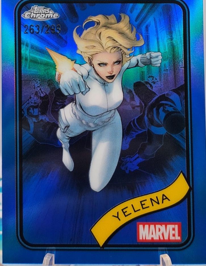 2025 Topps Chrome Yelena [Blue] #83 card