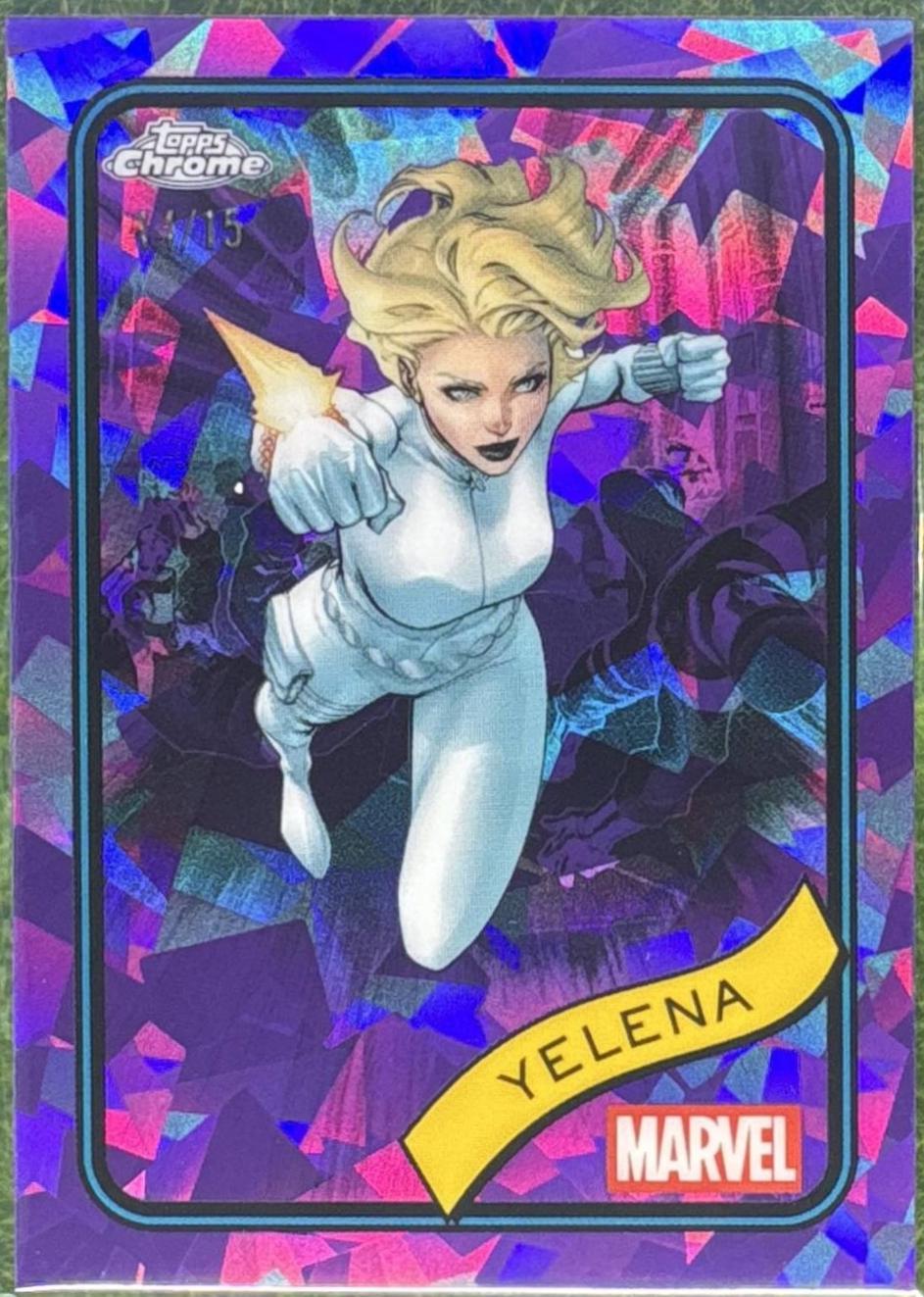 2025 Topps Chrome Yelena [Purple Sapphire] #83 card