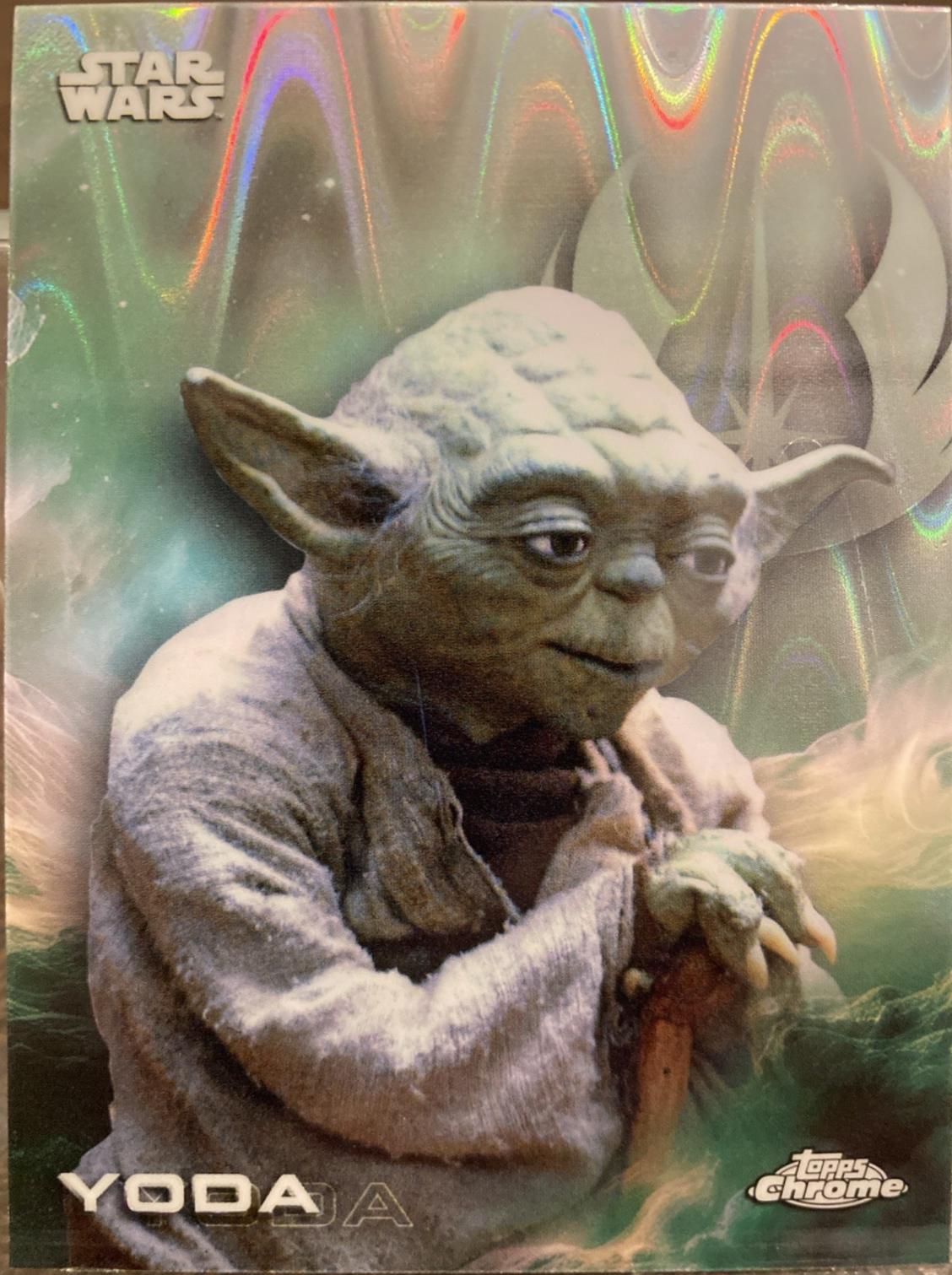 2025 Topps Chrome Yoda [RayWave] #197 card