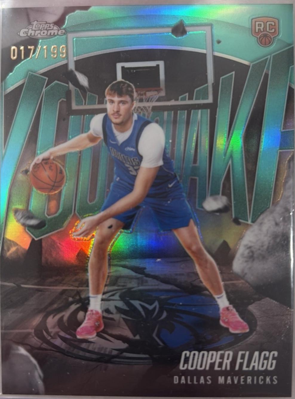 2025 Topps Chrome Youthquake Cooper Flagg [Refractor Aqua] #YQ-1 card