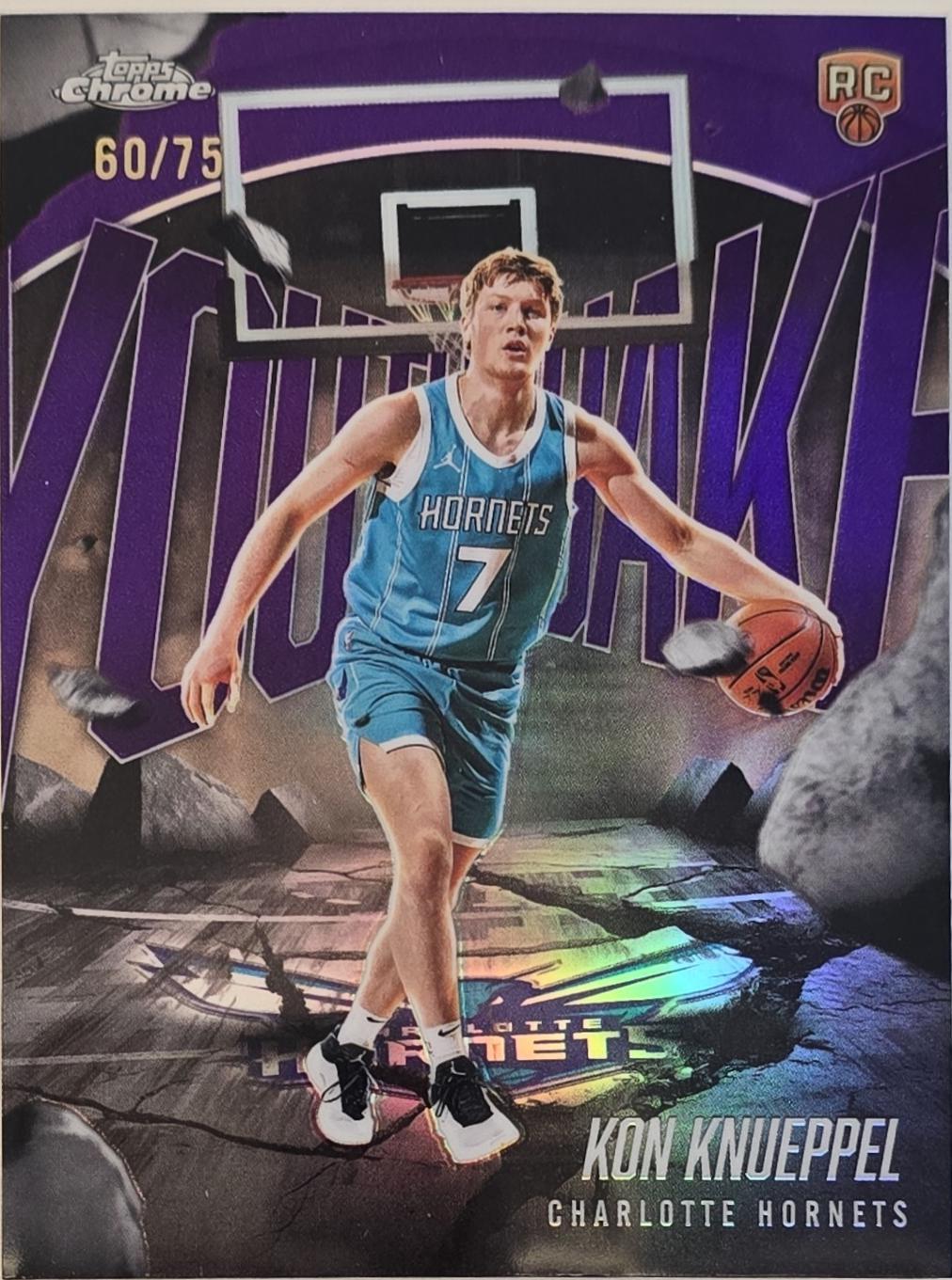2025 Topps Chrome Youthquake Kon Knueppel [Refractor Purple] #YQ-4 card
