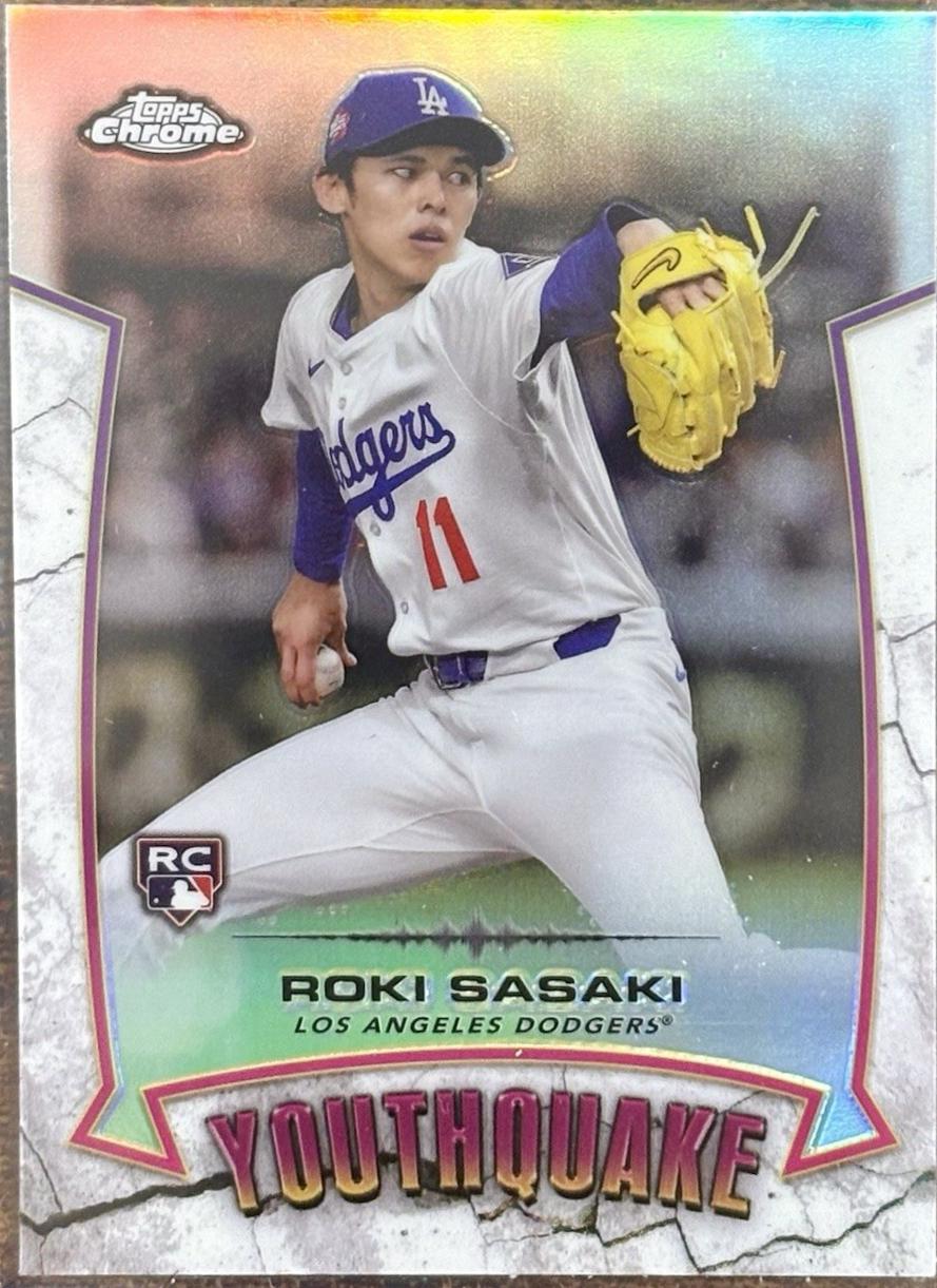 2025 Topps Chrome Youthquake Roki Sasaki #YQ-10 card