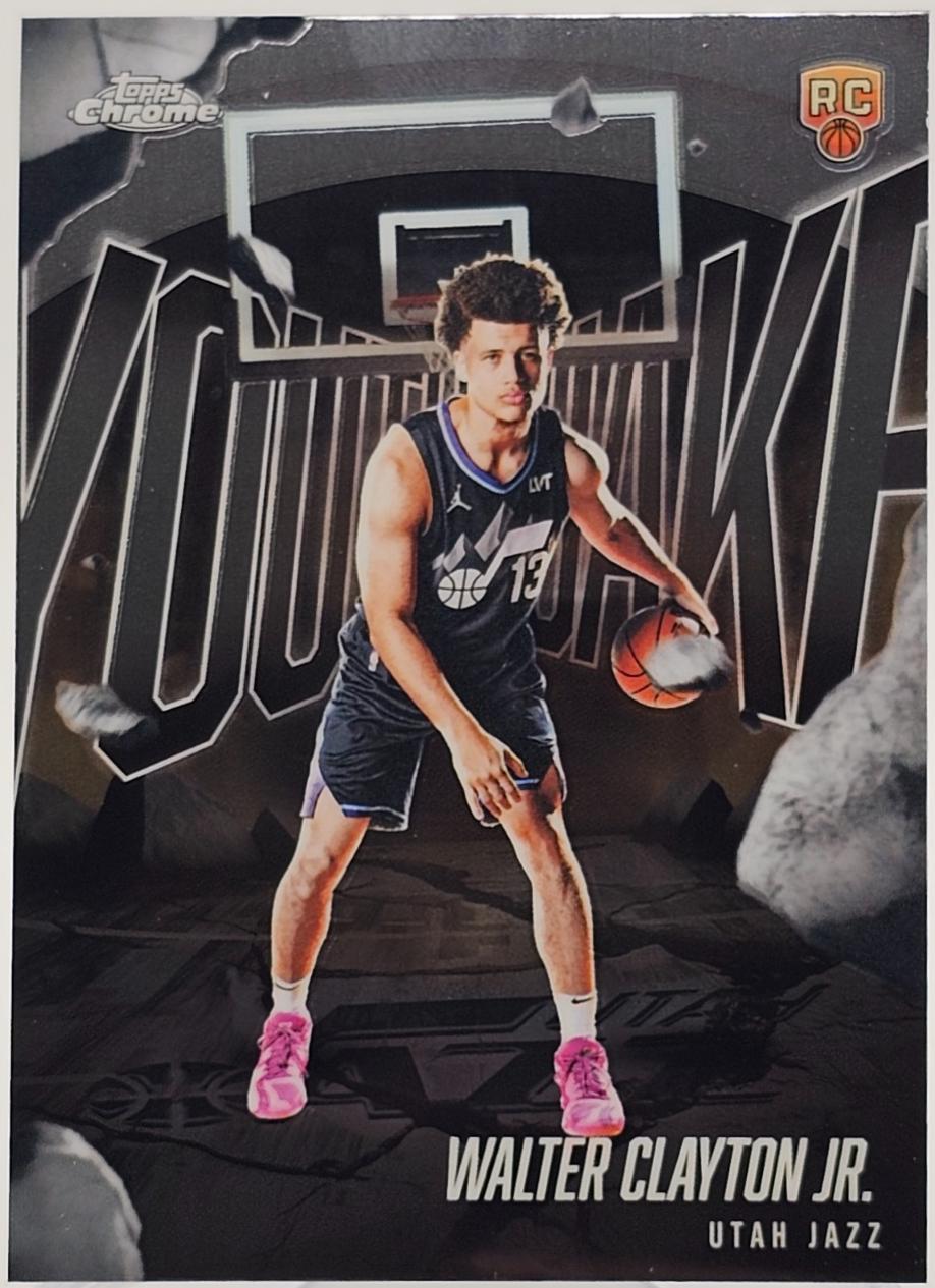 2025 Topps Chrome Youthquake Walter Clayton Jr. #YQ-13 card