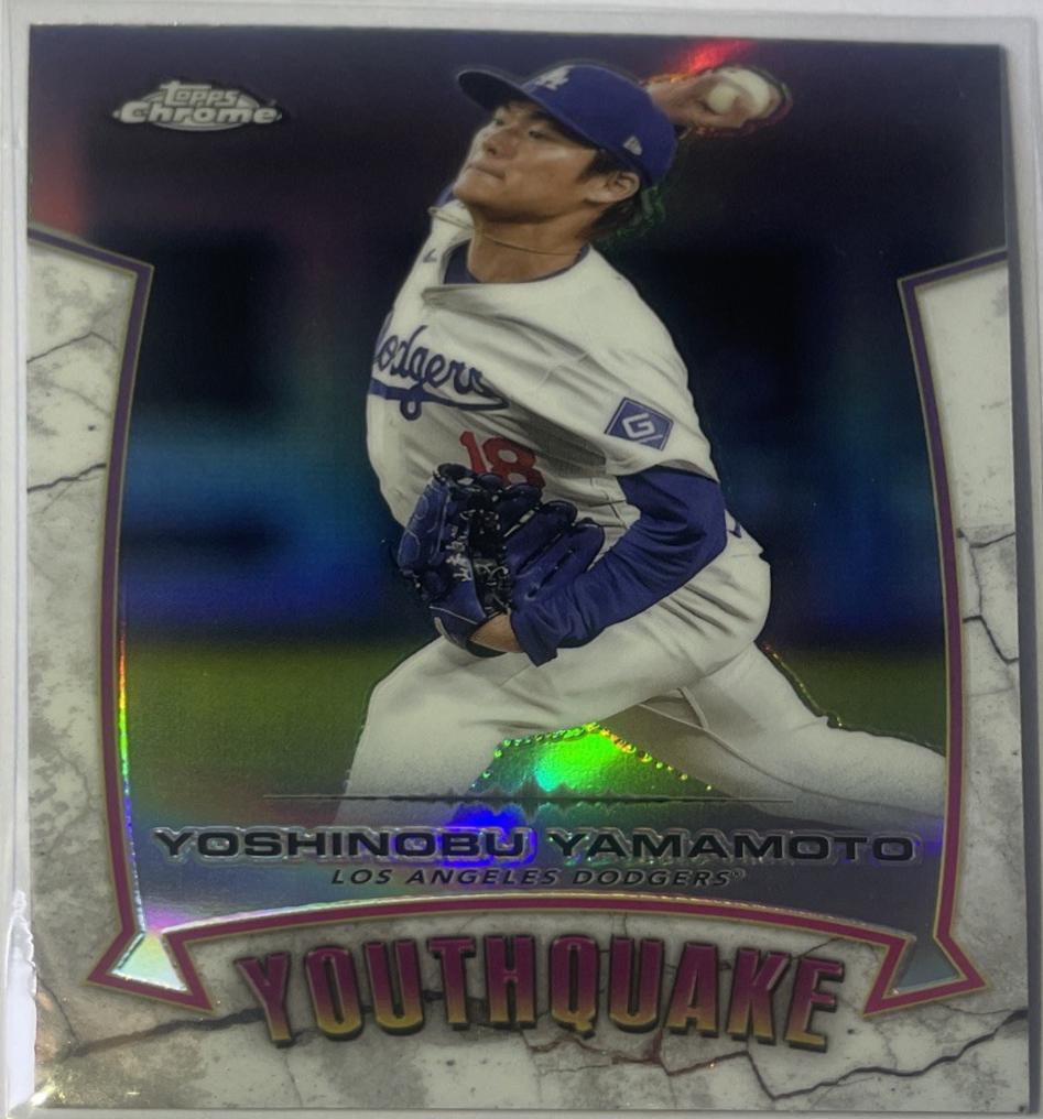 2025 Topps Chrome Youthquake Yoshinobu Yamamoto #YQ-46 card