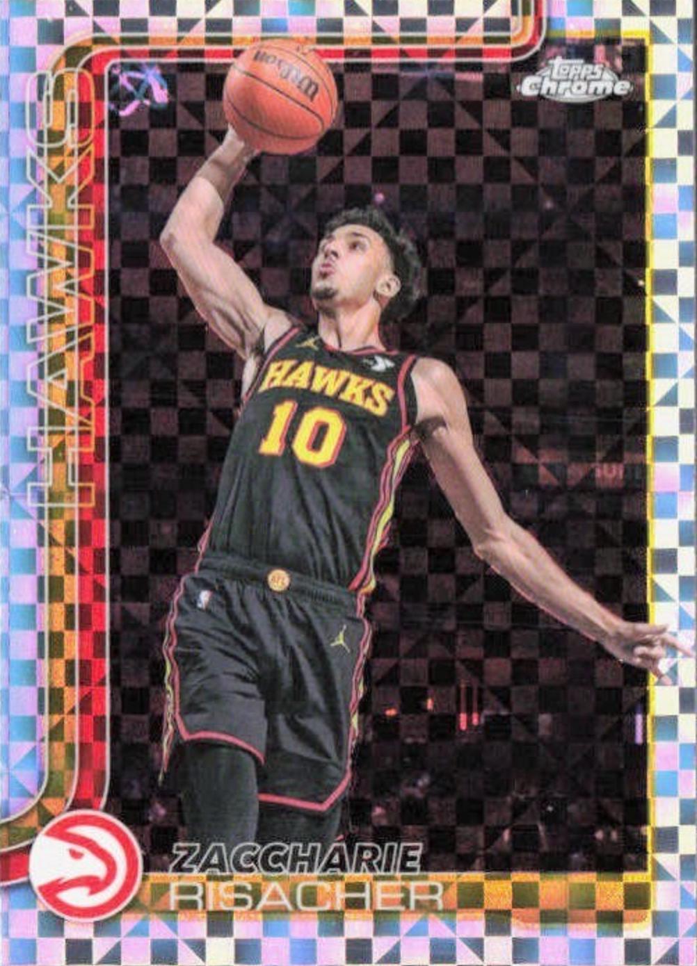 2025 Topps Chrome Zaccharie Risacher [X-Fractor] #2 card