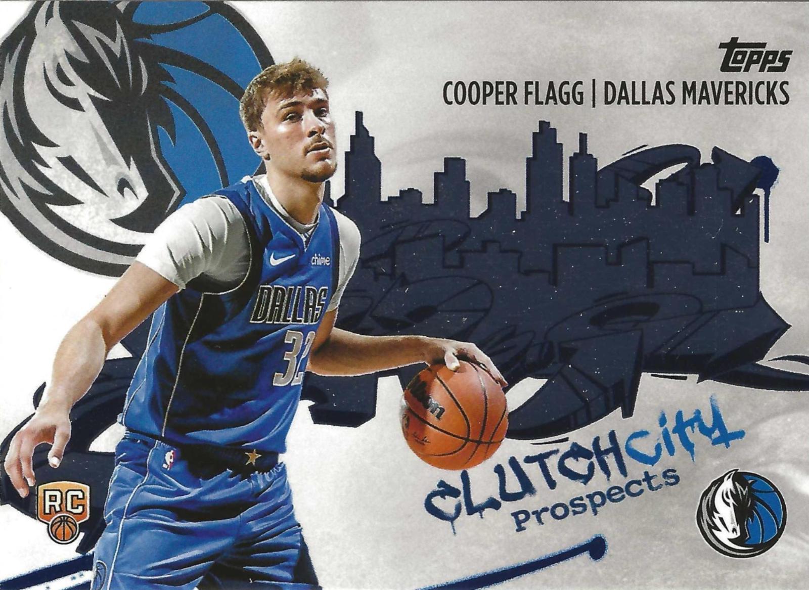 2025 Topps Clutch City Prospect Cooper Flagg #CC-1 card