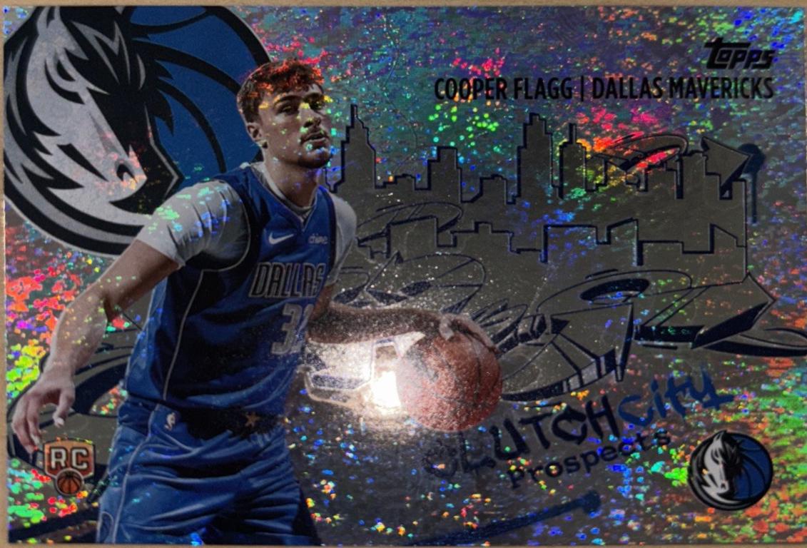 2025 Topps Clutch City Prospect Cooper Flagg [Sandglitter] #CC-1 card