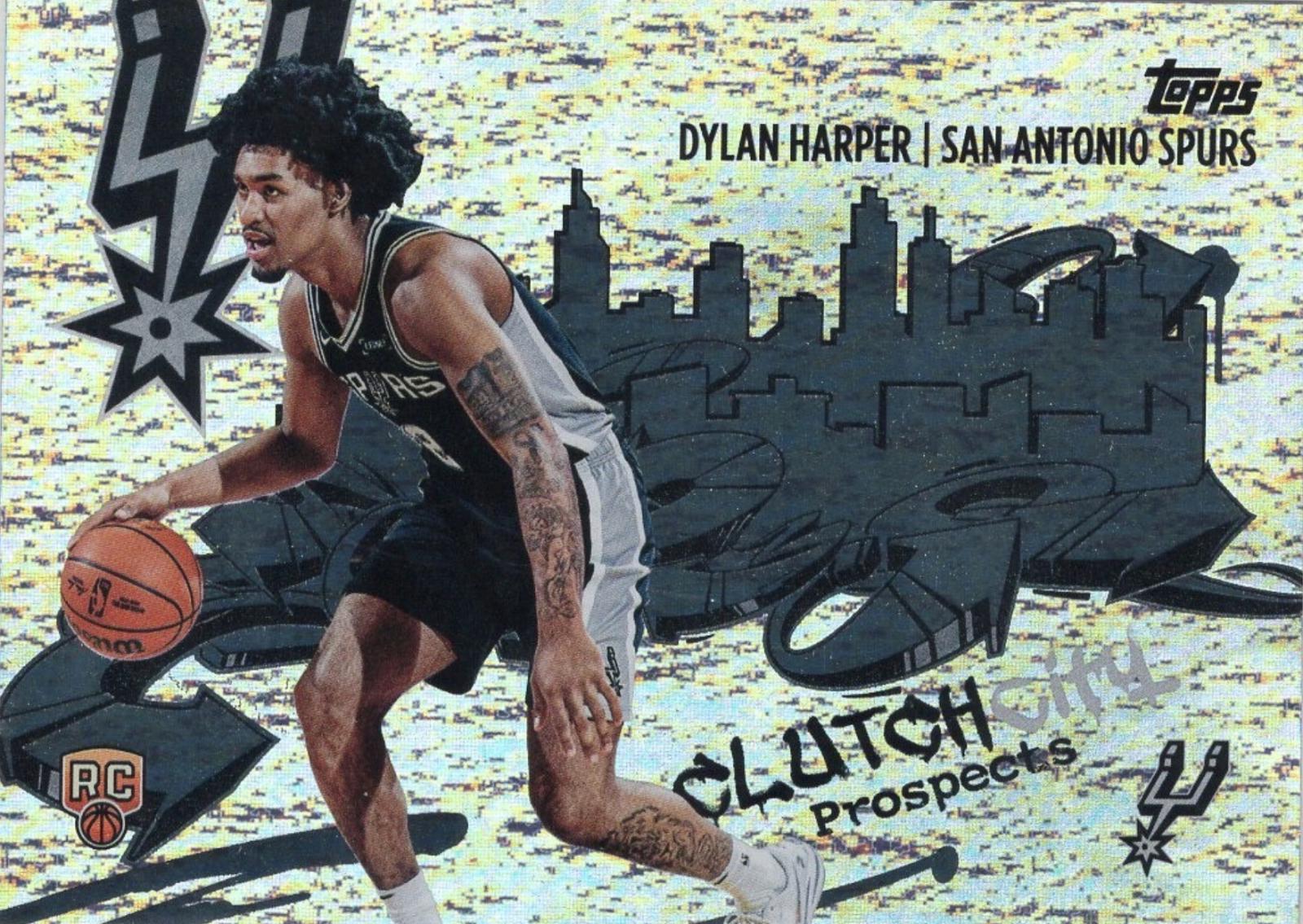 2025 Topps Clutch City Prospect Dylan Harper [Sandglitter] #CC-2 card