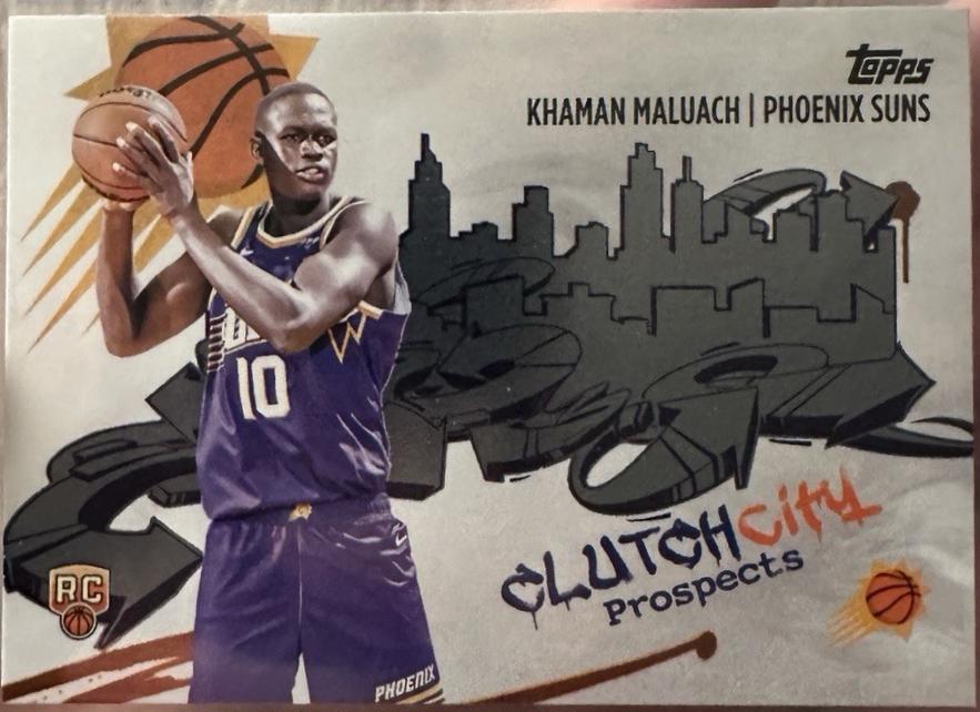 2025 Topps Clutch City Prospect Khaman Maluach #CC-10 card