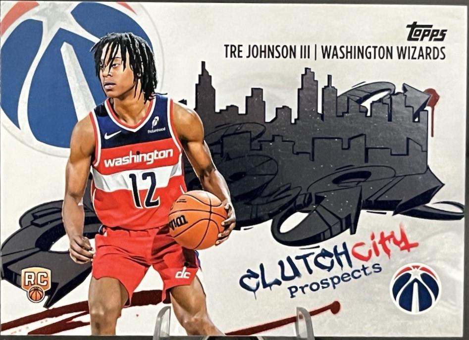 2025 Topps Clutch City Prospect Tre Johnson III #CC-6 card
