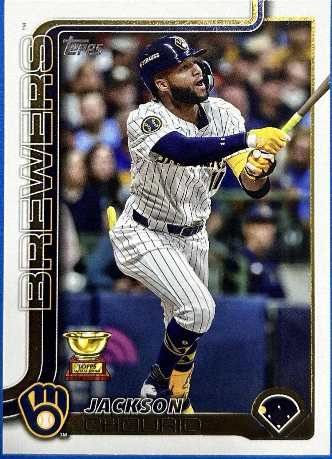 2025 Topps Companion Card Series 2 Jackson Chourio #CC2-1 card
