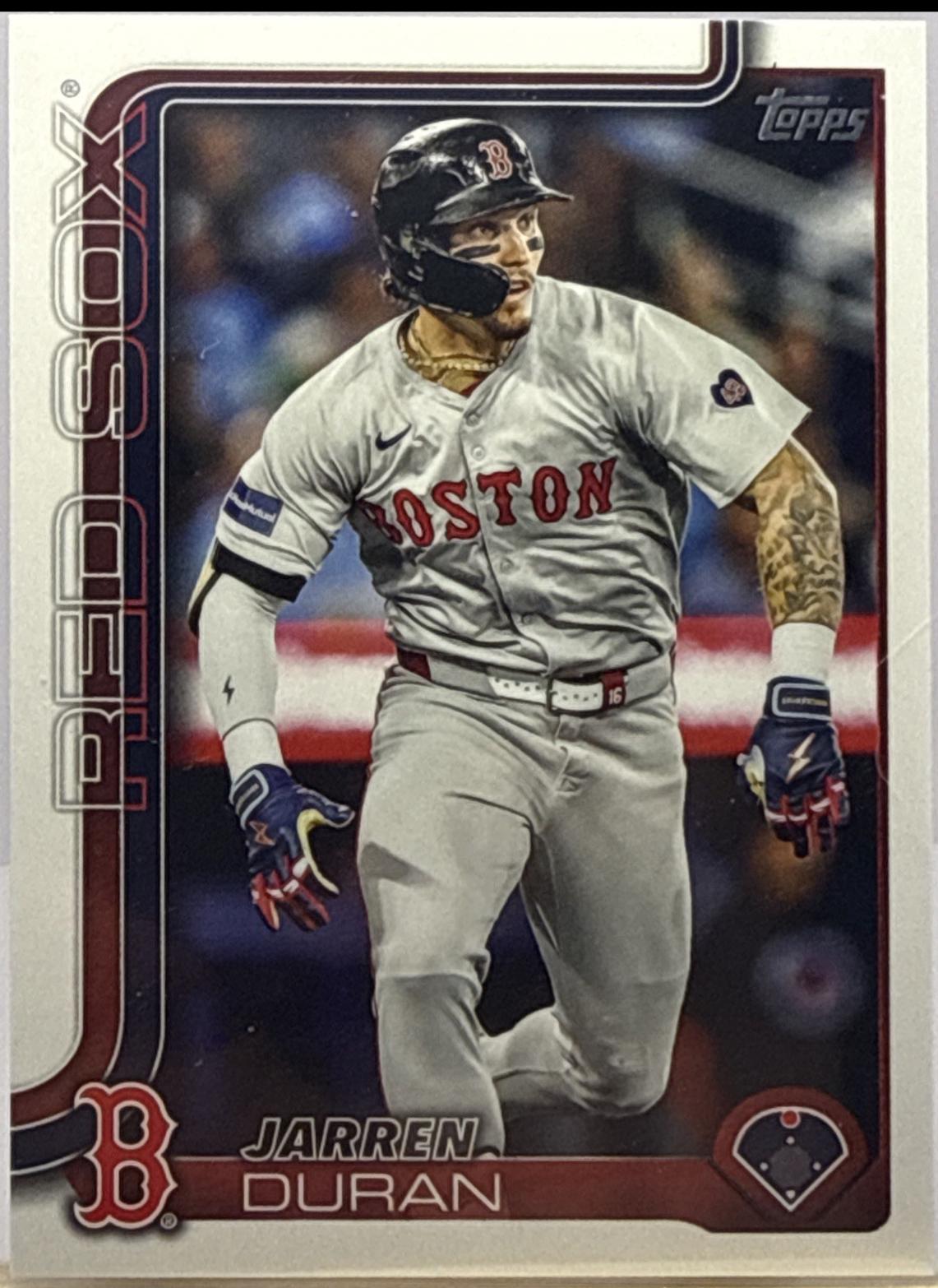 2025 Topps Companion Card Series 2 Jarren Duran #CC2-8 card