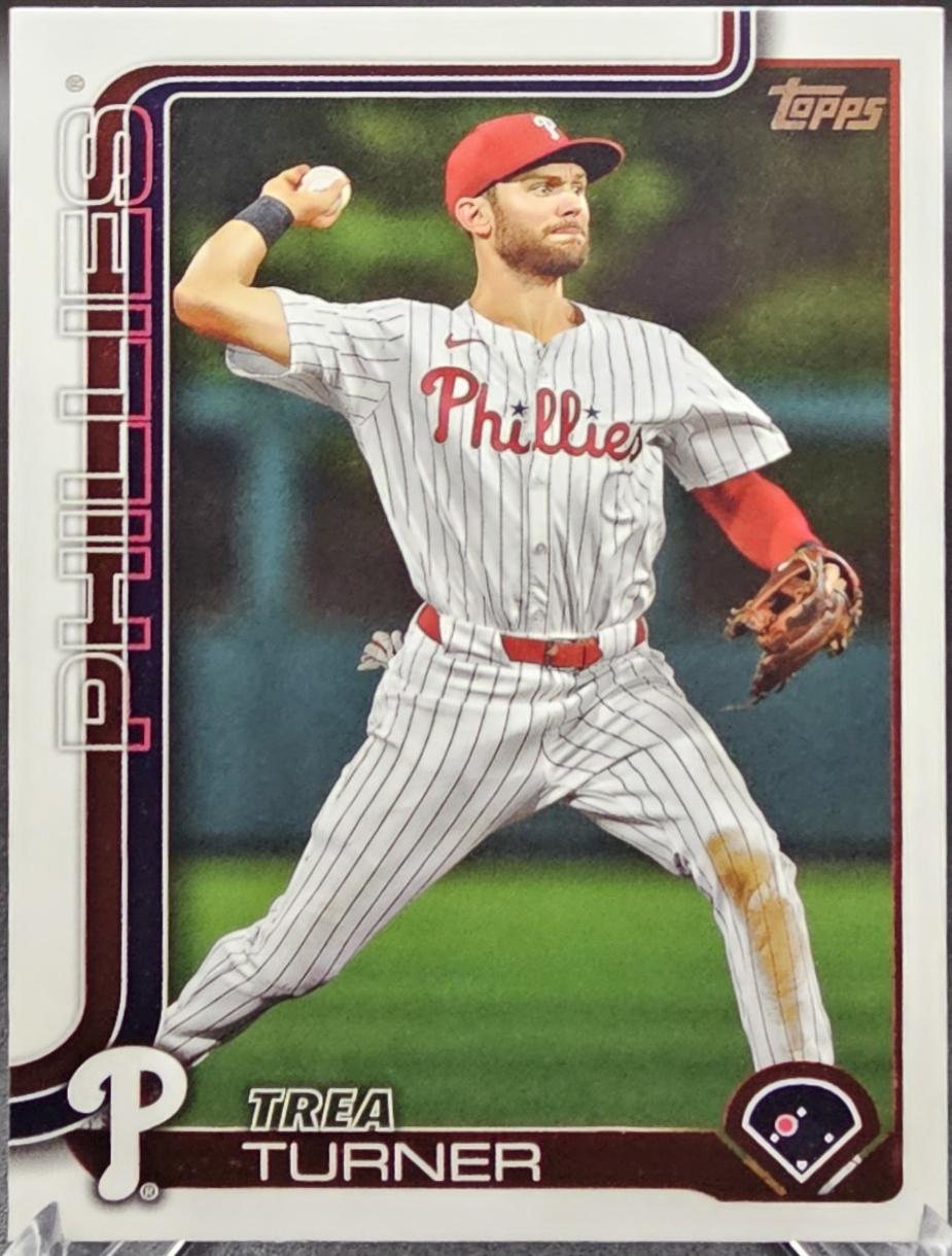 2025 Topps Companion Card Series 2 Trea Turner #CC2-15 card