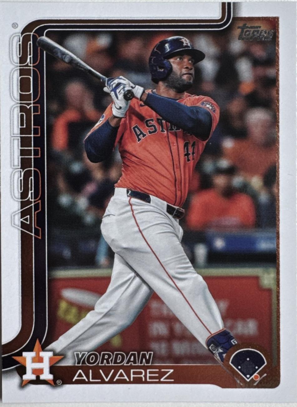 2025 Topps Companion Card Yordan Alvarez #CC-15 card