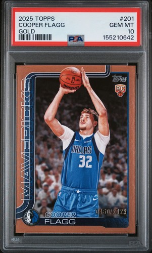 2025 Topps Cooper Flagg [Gold] #201 card