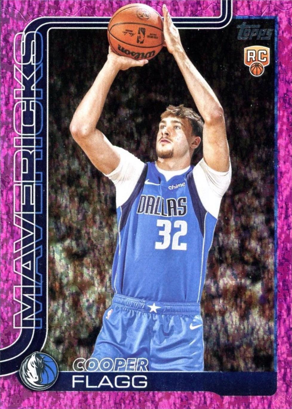 2025 Topps Cooper Flagg [Holo Pink Foil] #201 card
