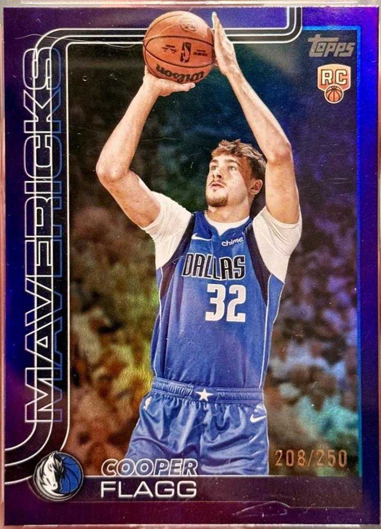2025 Topps Cooper Flagg [Holo Purple Foil] #201 card