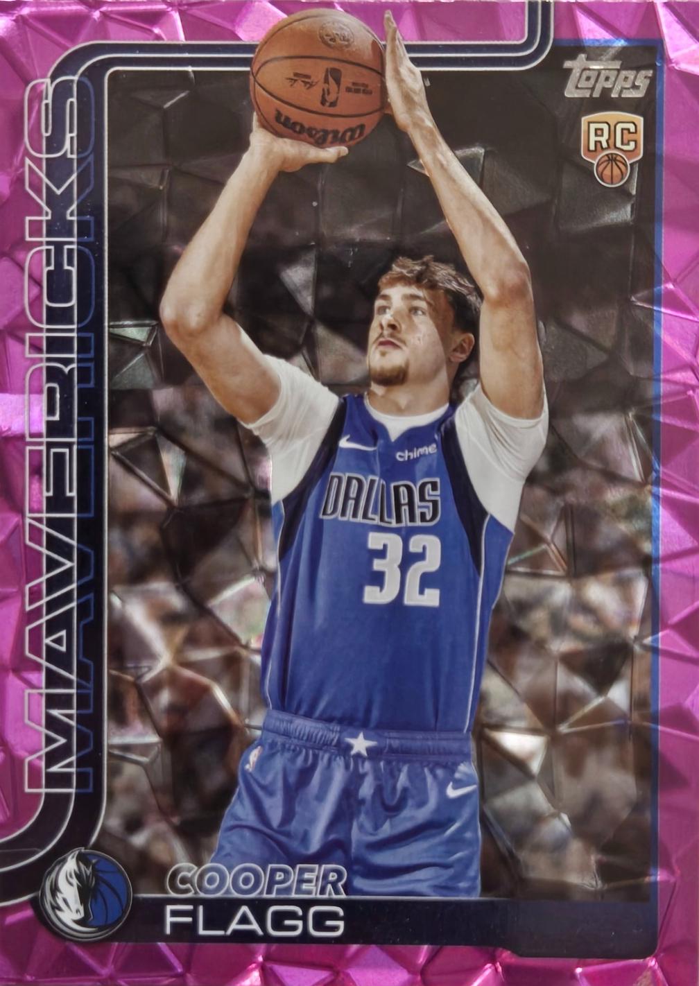 2025 Topps Cooper Flagg [Pink Diamante] #201 card