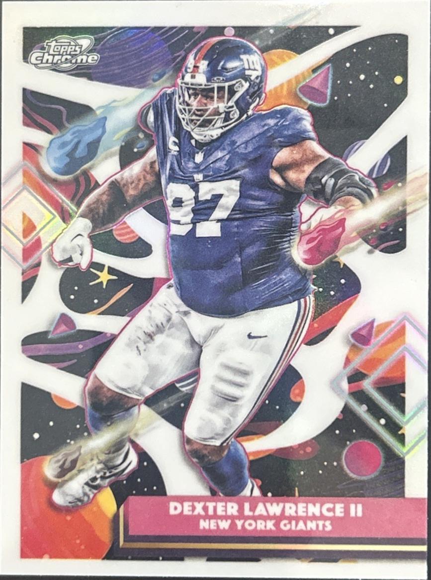 2025 Topps Cosmic Chrome Dexter Lawrence II [White Hole Refractor] #74 card