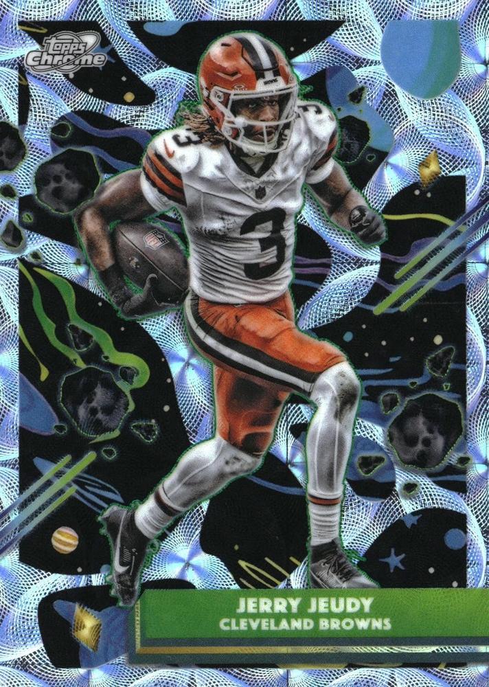 2025 Topps Cosmic Chrome Jerry Jeudy [Nucleus Refractor] #22 card