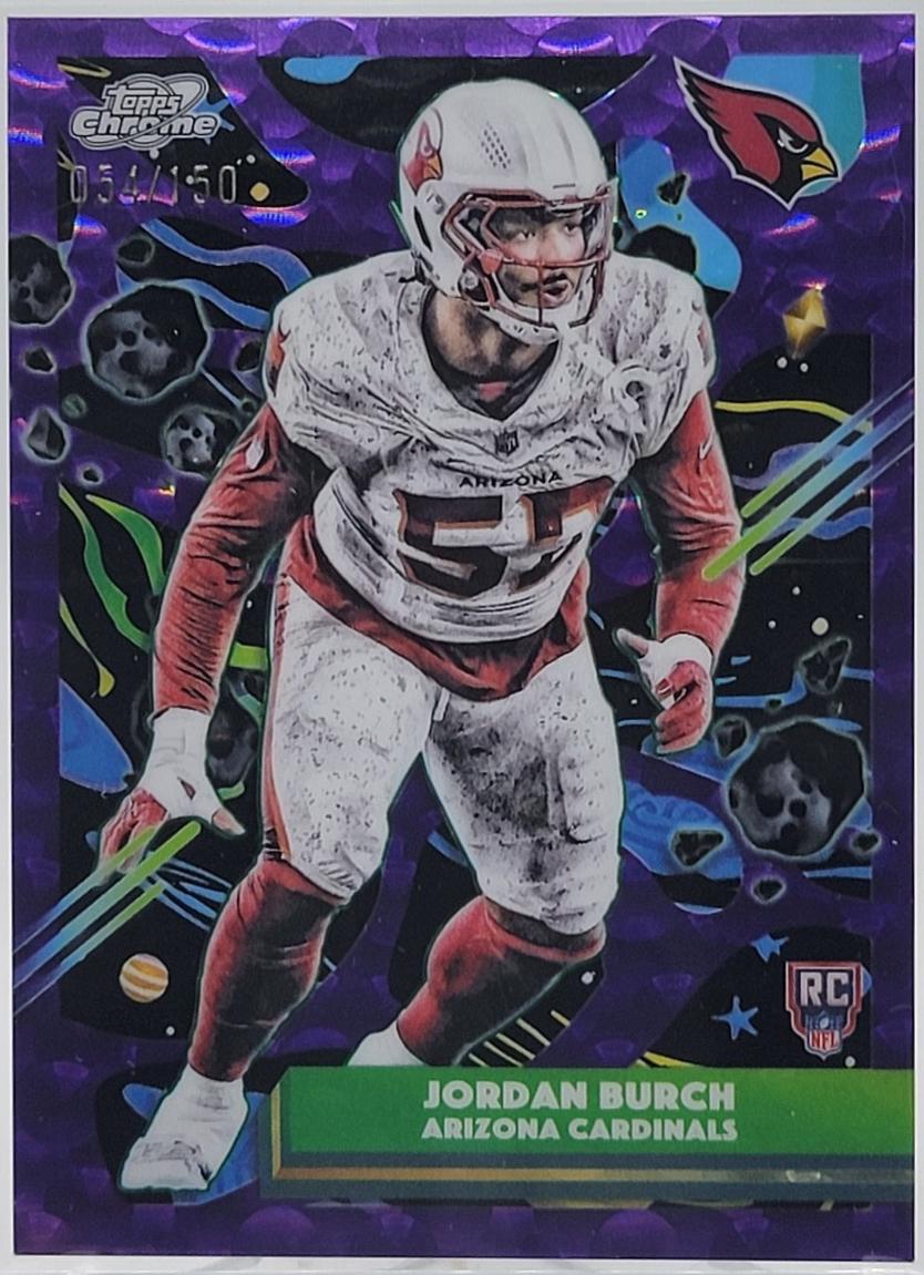 2025 Topps Cosmic Chrome Jordan Burch [Purple Nebula Refractor] #103 card