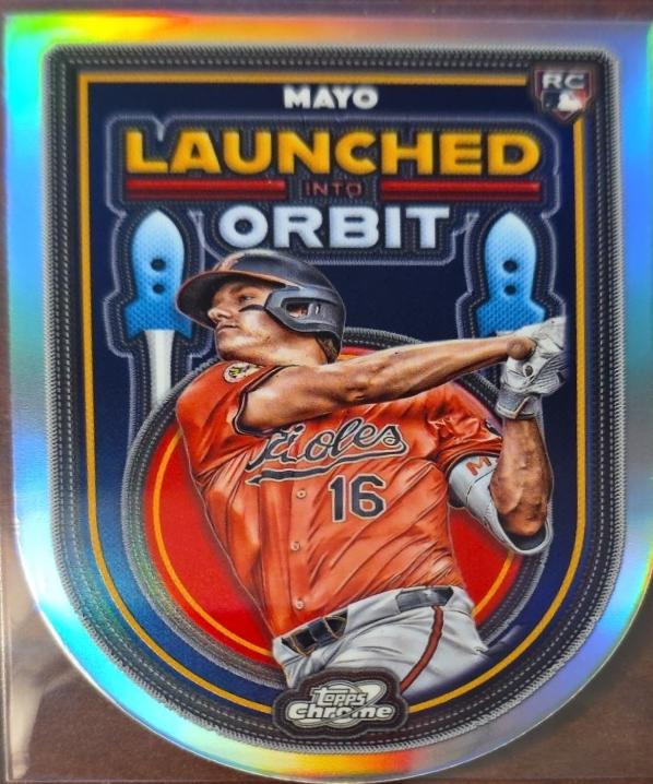 2025 Topps Cosmic Chrome Launched Into Orbit Coby Mayo #LIO-31 card
