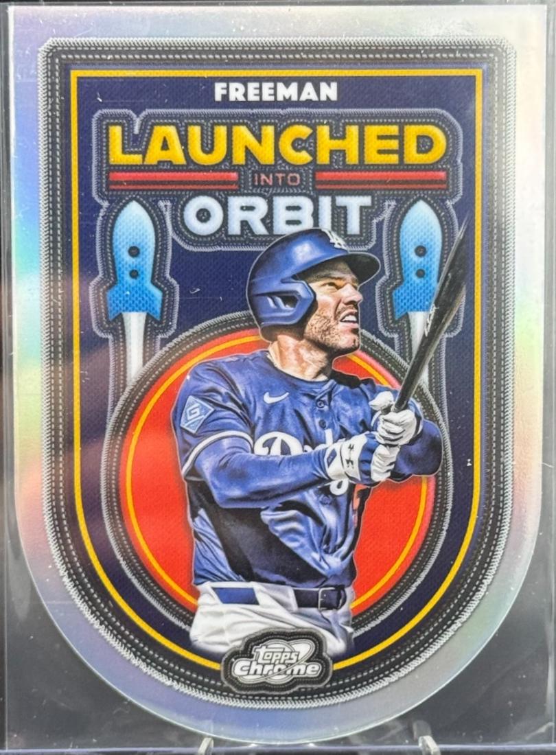 2025 Topps Cosmic Chrome Launched Into Orbit Freddie Freeman #LIO-39 card