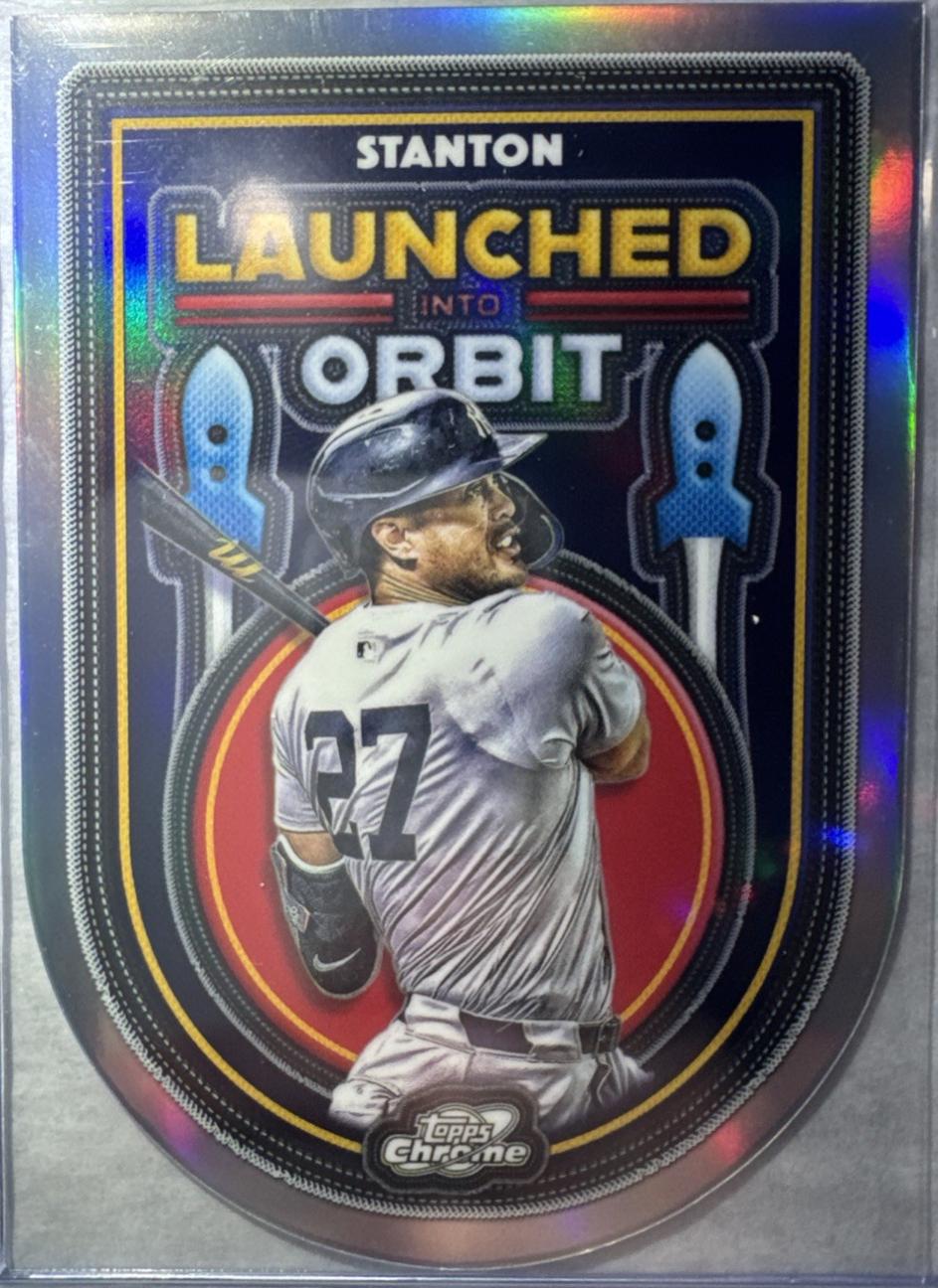 2025 Topps Cosmic Chrome Launched Into Orbit Giancarlo Stanton #LIO-42 card
