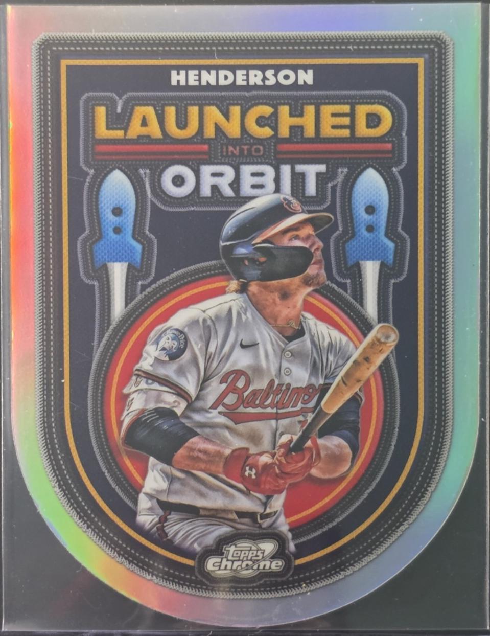 2025 Topps Cosmic Chrome Launched Into Orbit Gunnar Henderson #LIO-44 card