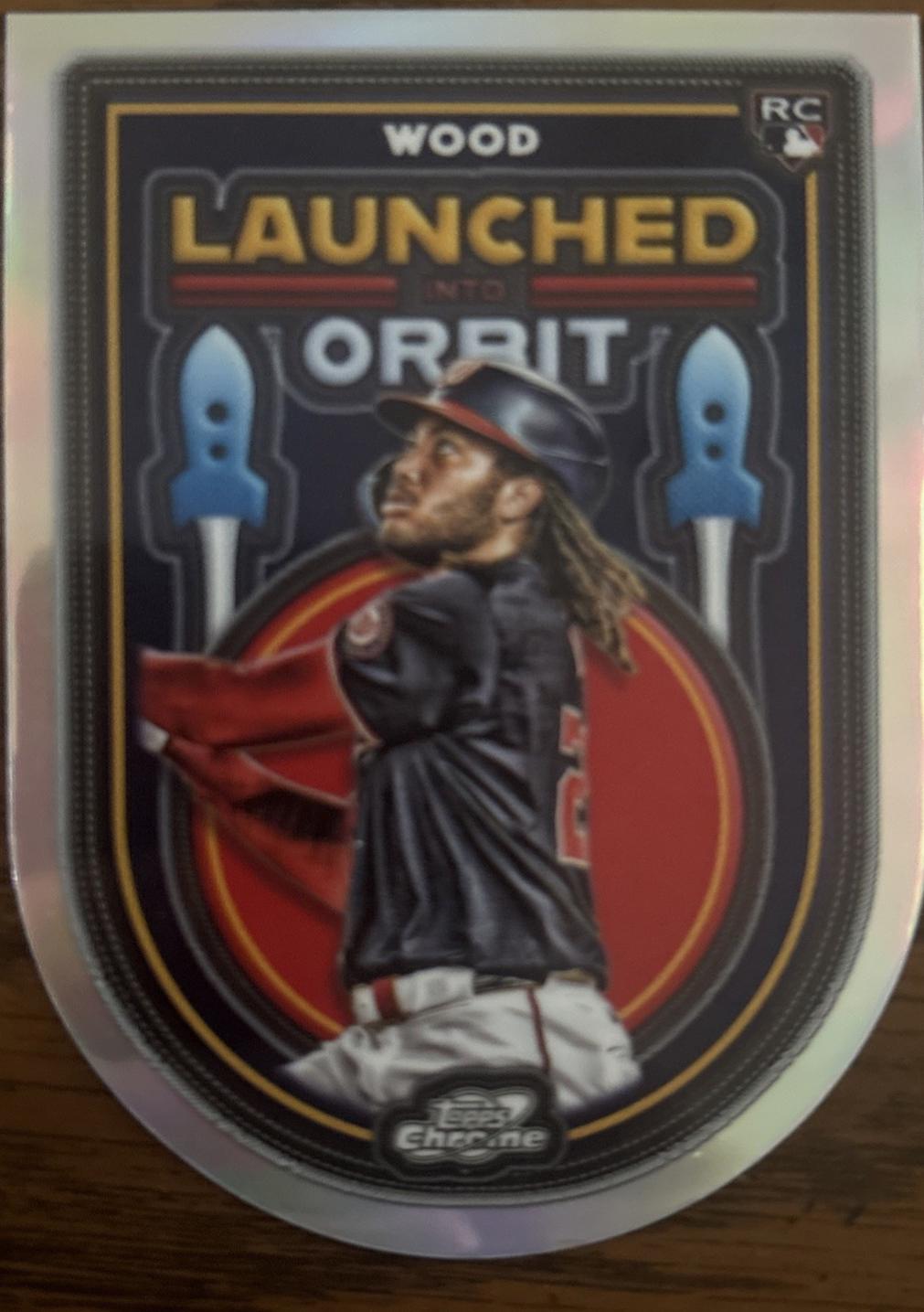 2025 Topps Cosmic Chrome Launched Into Orbit James Wood #LIO-32 card