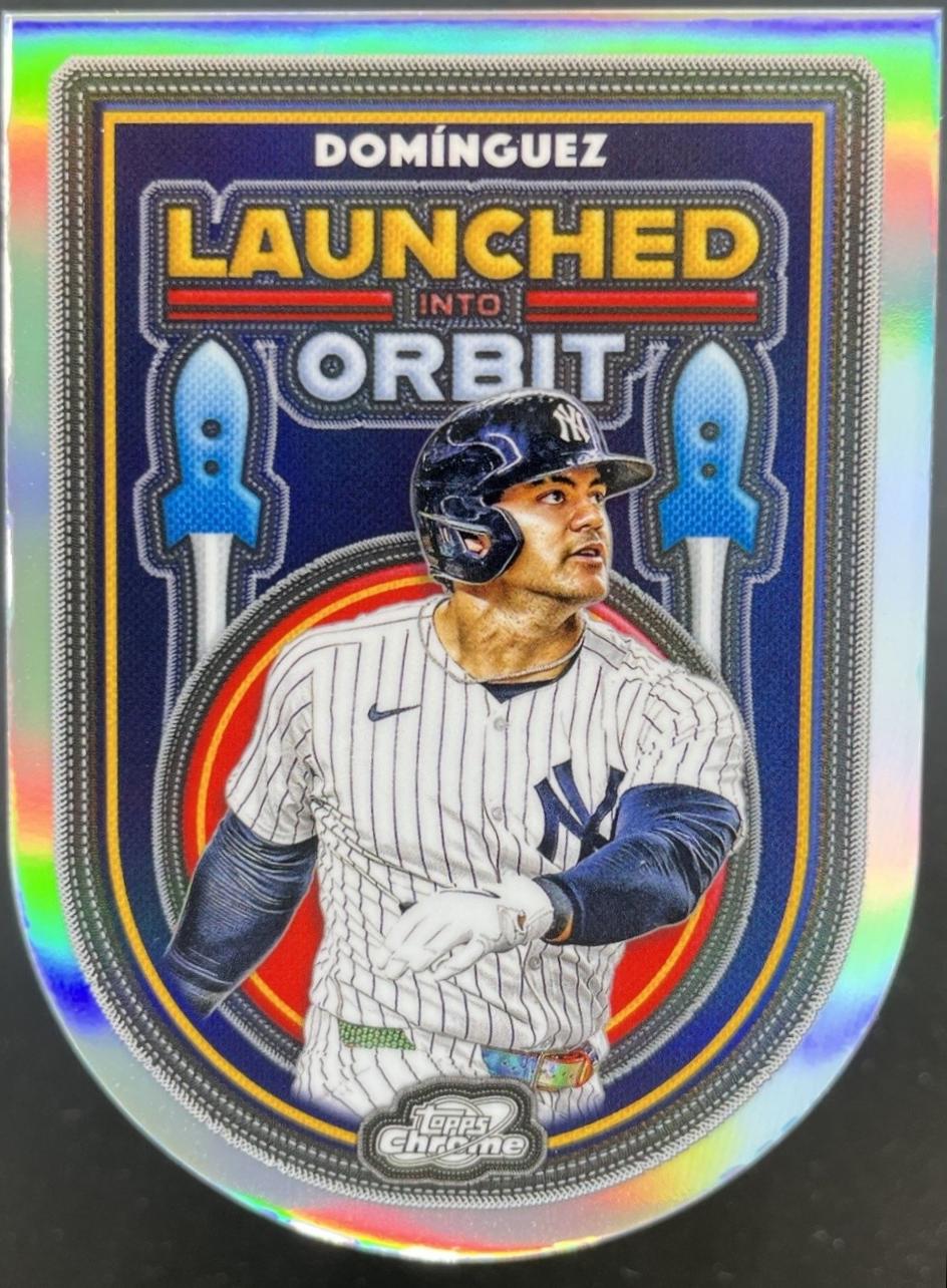 2025 Topps Cosmic Chrome Launched Into Orbit Jasson Dominguez #LIO-13 card