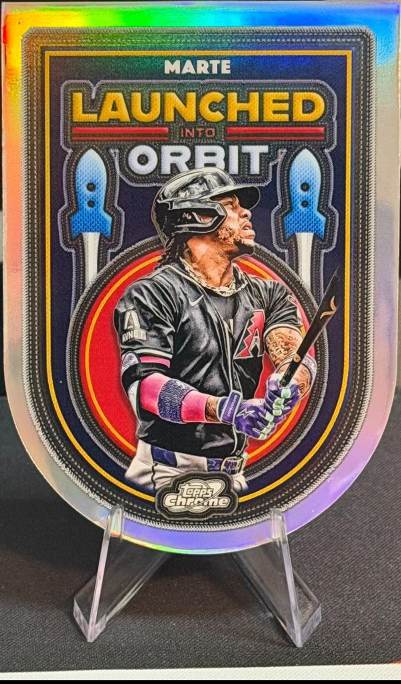 2025 Topps Cosmic Chrome Launched Into Orbit Ketel Marte #LIO-27 card