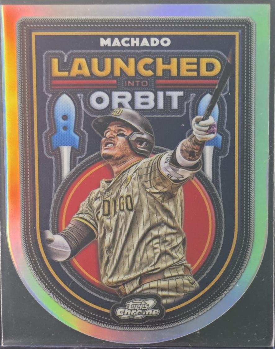 2025 Topps Cosmic Chrome Launched Into Orbit Manny Machado #LIO-20 card