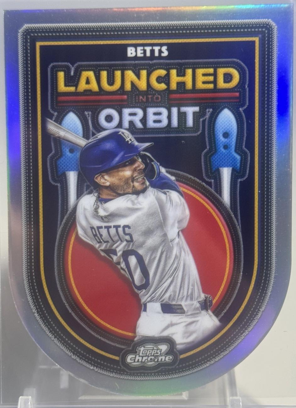 2025 Topps Cosmic Chrome Launched Into Orbit Mookie Betts #LIO-47 card