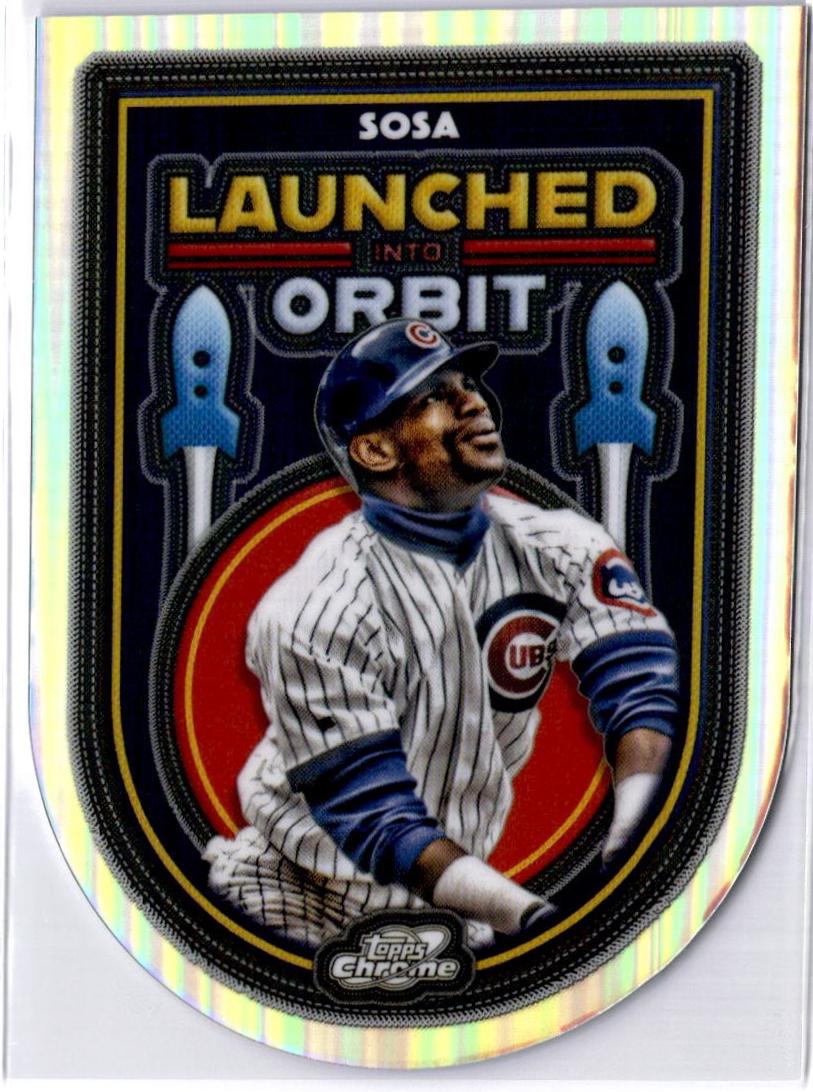 2025 Topps Cosmic Chrome Launched Into Orbit Sammy Sosa #LIO-19 card