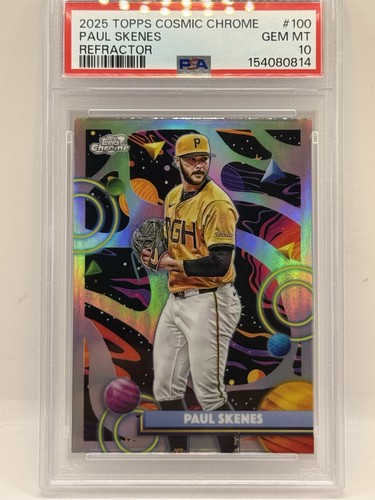 2025 Topps Cosmic Chrome Paul Skenes [Refractor] #100 card