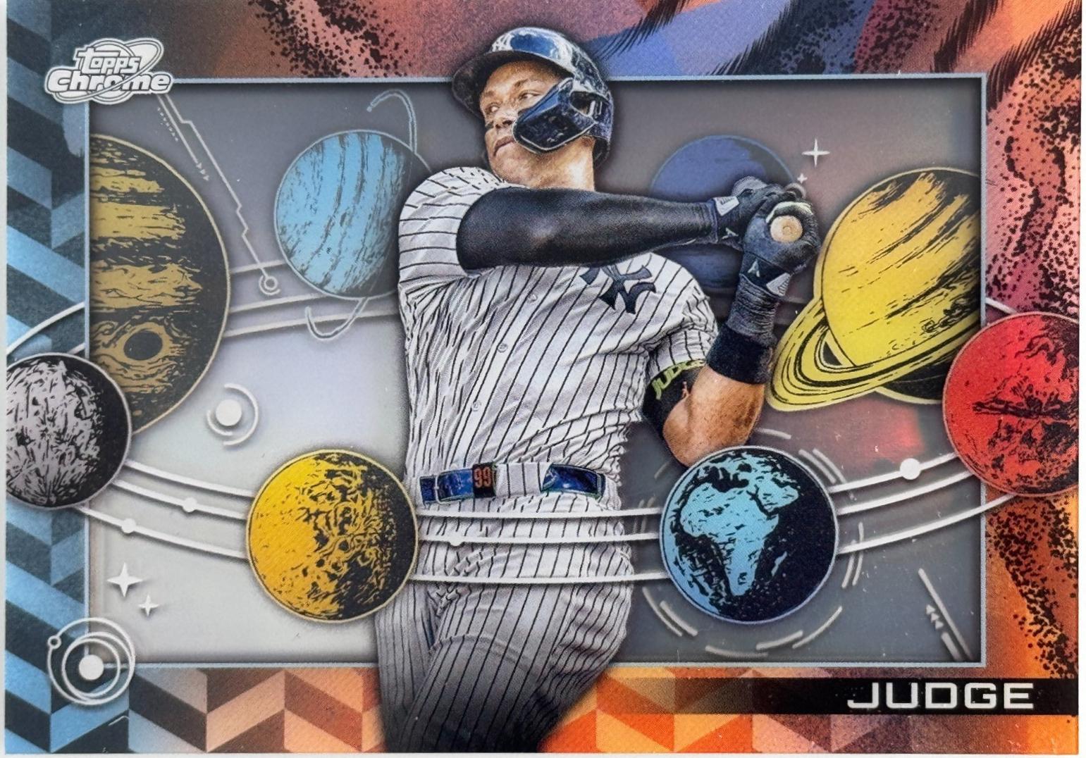 2025 Topps Cosmic Chrome Planetarium Aaron Judge #P-1 card