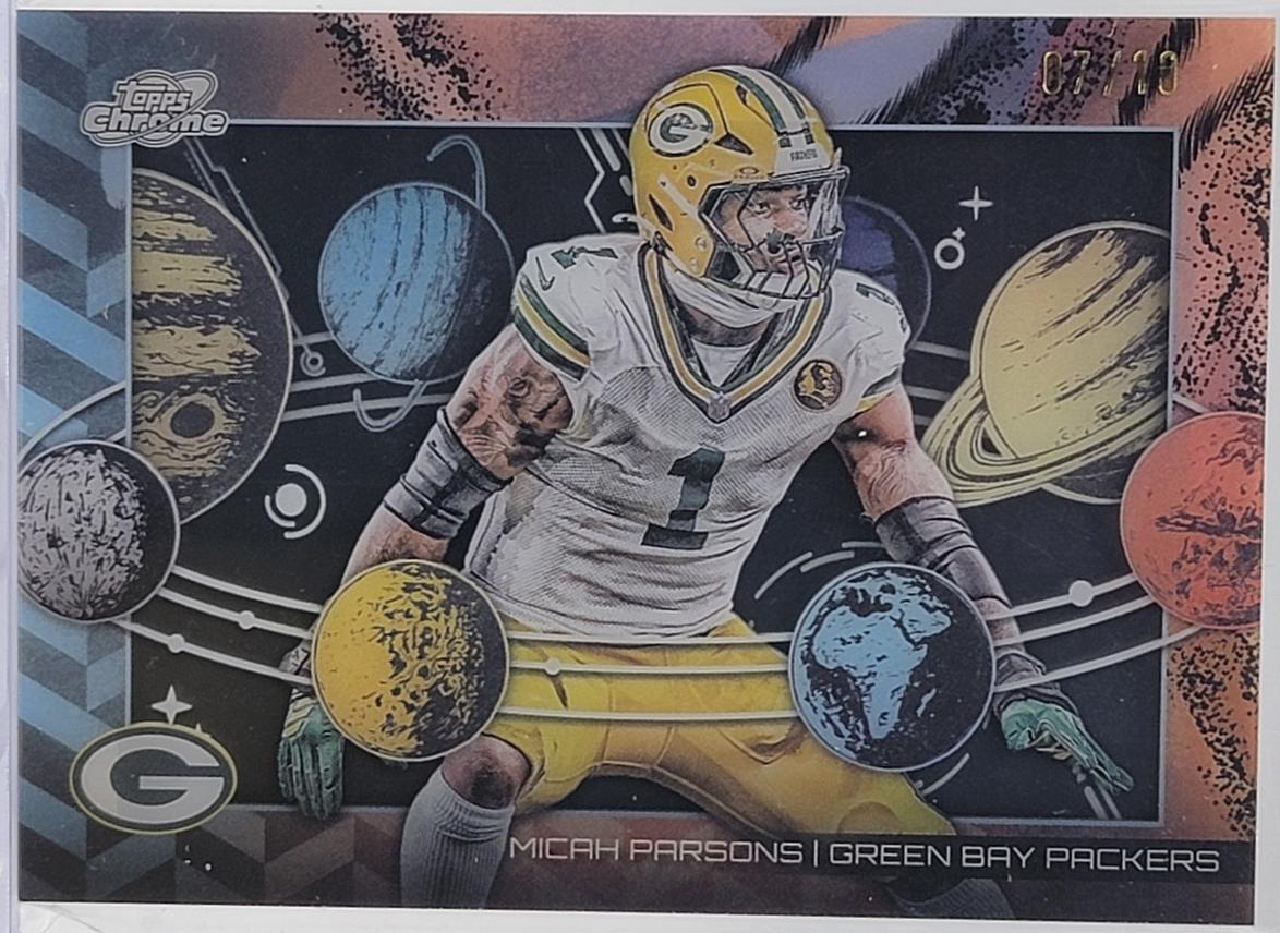 2025 Topps Cosmic Chrome Planetarium Micah Parsons [Black Eclipse] #PL-25 card