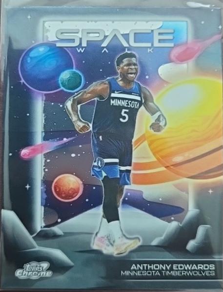 2025 Topps Cosmic Chrome Space Walk Anthony Edwards #SW-5 card