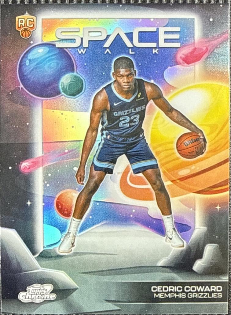 2025 Topps Cosmic Chrome Space Walk Cedric Coward [Refractor] #SW-13 card